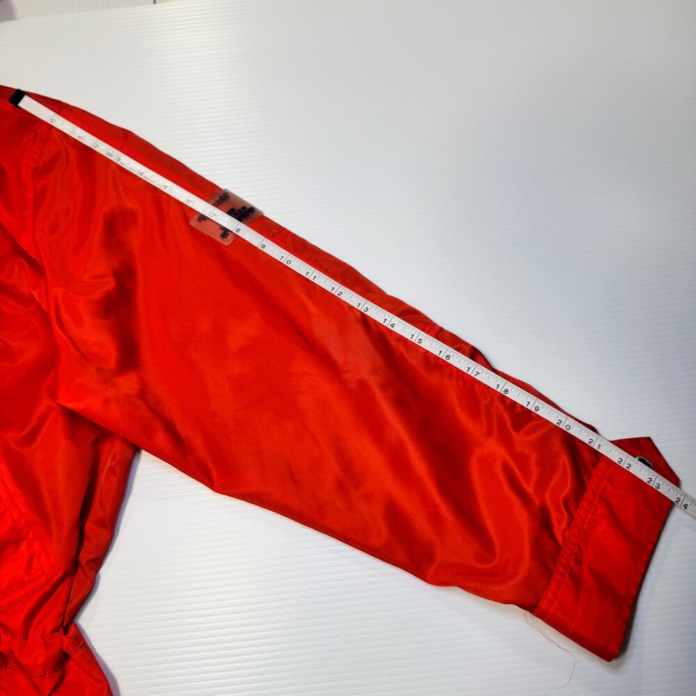 Lauren Ralph Lauren Hooded Rain Jacket Anorak Red Women’s Large VTG 90s Gorpcore - Picture 10 of 16